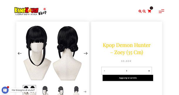 Sito per parrucche cosplay