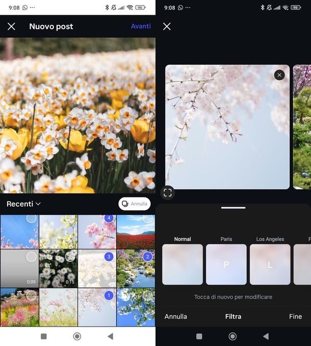 mettere pi&ugrave; foto post Instagram