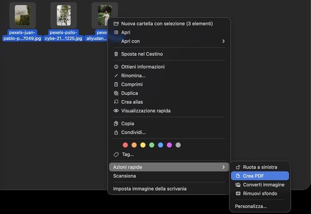 Convertire JPG in PDF gratis macOS