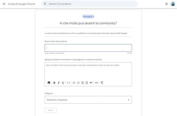 Come contattare Google