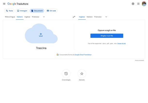 Google Traduttore PDF