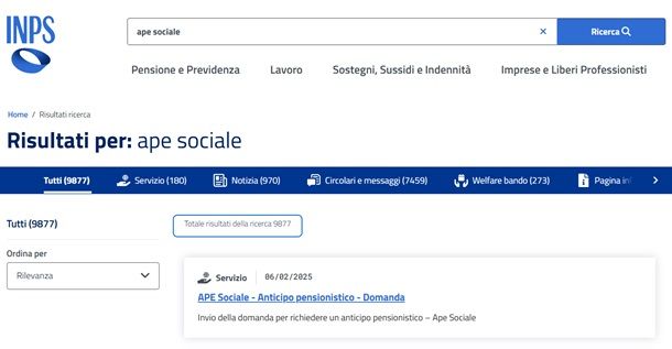richiesta ape sociale