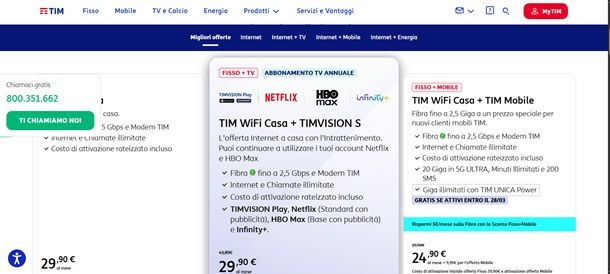 offerte tim