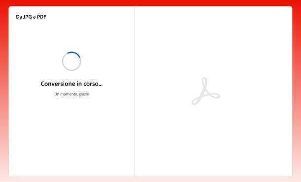Convertire JPG in PDF Adobe