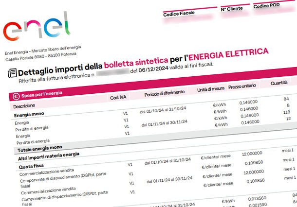 Bolletta Enel