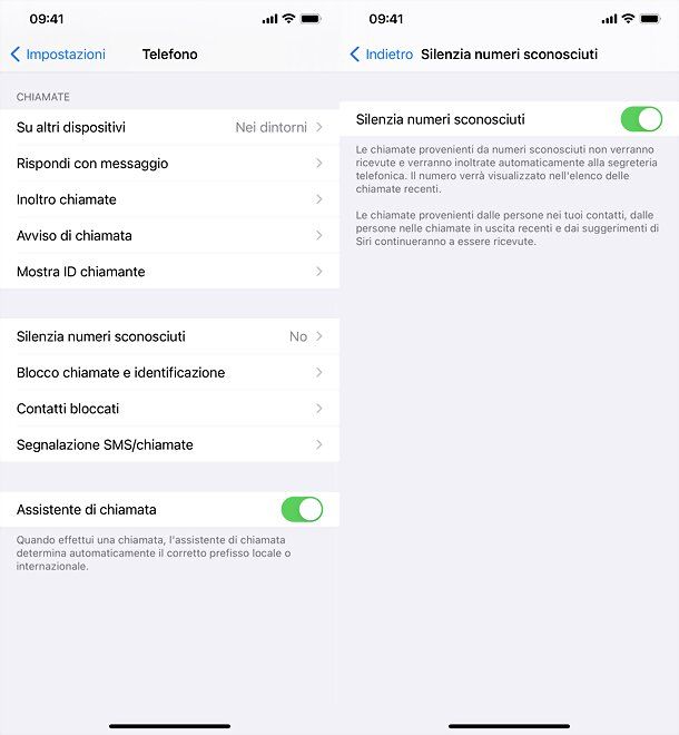 numeri sconosciuti iphone