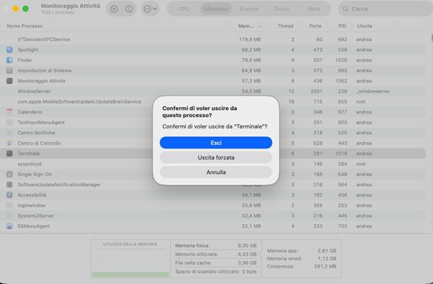 monitoraggio attivit&agrave;