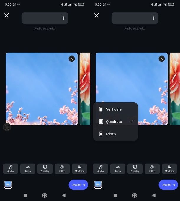 proporzioni foto Instagram
