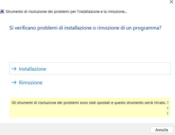 Program Install and Uninstall Troubleshooter