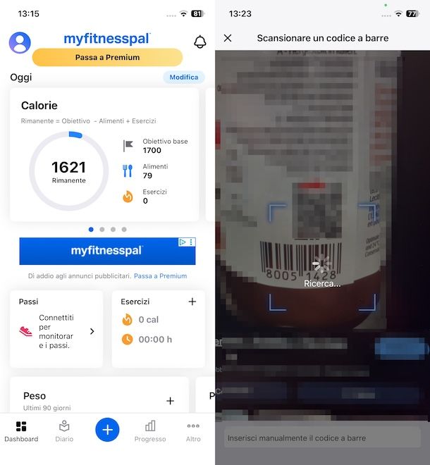 App per mangiare sano