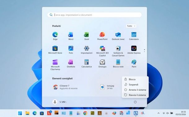 modalità provvisoria Windows 11 icona Arresta