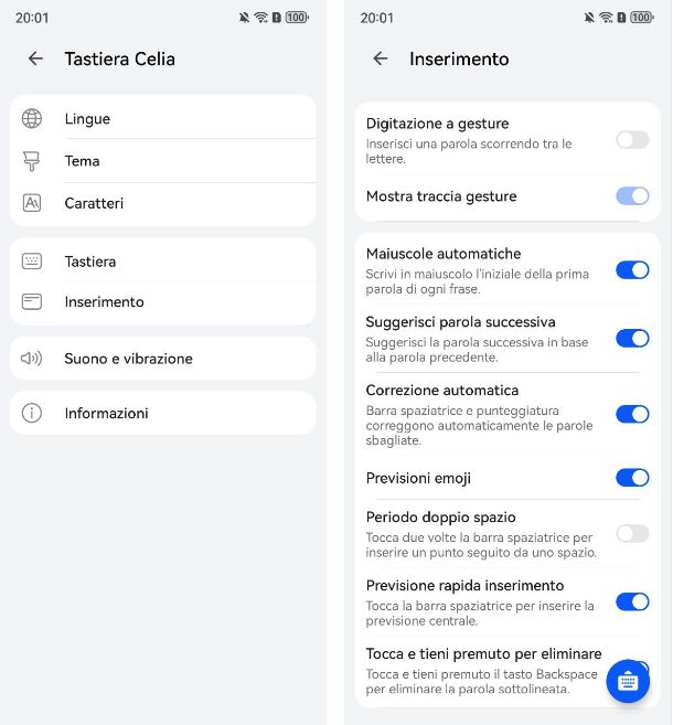 Come togliere la maiuscola automatica Huawei