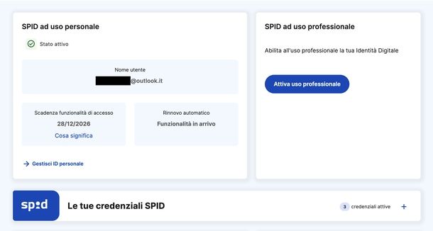 Vedere scadenza SPID Poste sito