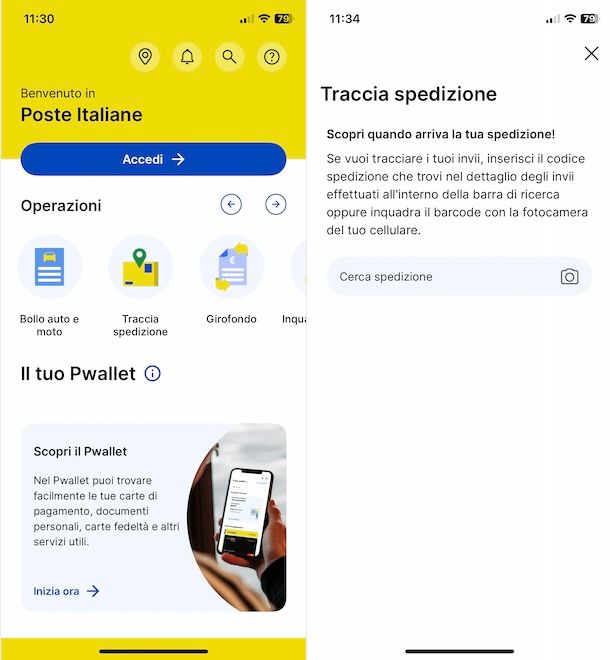 App Poste Italiane