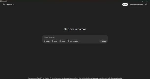 Scaricare ChatGPT Windows