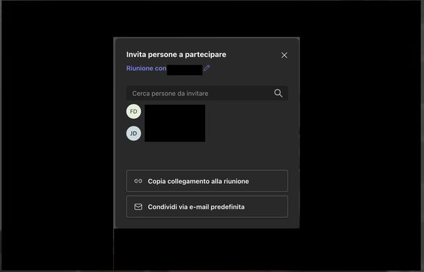 Creare link Teams Web