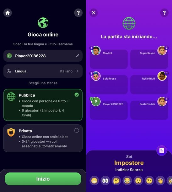 Impostore - Gioco della Spia