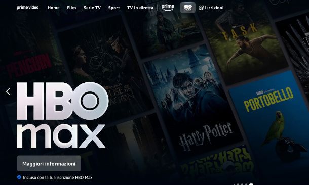canale HBO Max su Amazon Prime Video