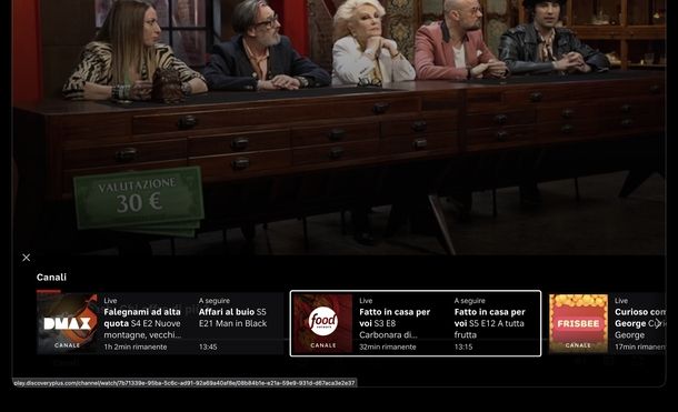 Discovery+ sito Web