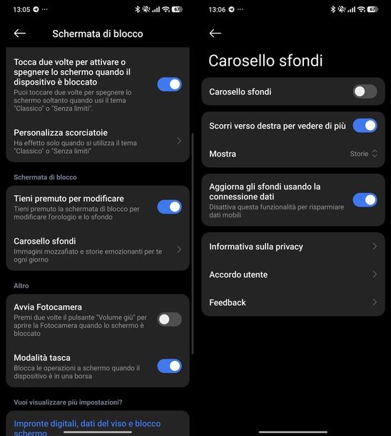 Disattivare Carosello Sfondi Xiaomi
