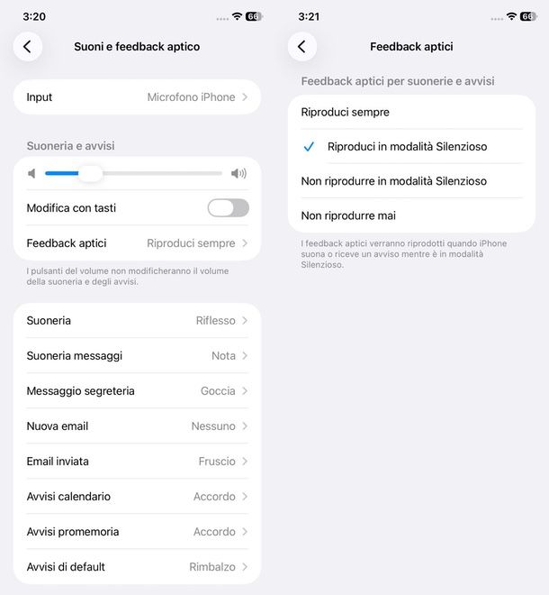 mettere silenzioso con vibrazione iPhone