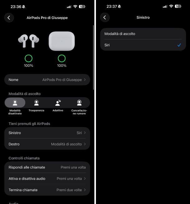 Come impostare Siri con AirPods