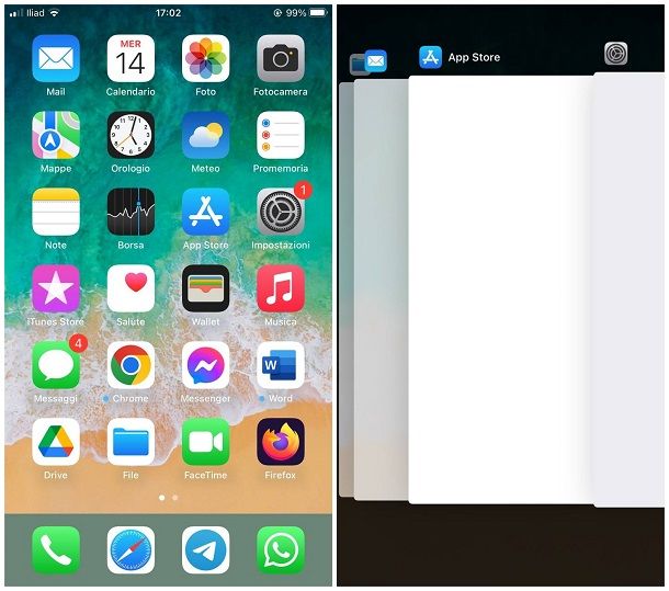 Chiudere pagine app iPhone Touch ID