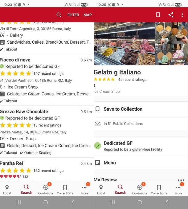 App per ristoranti