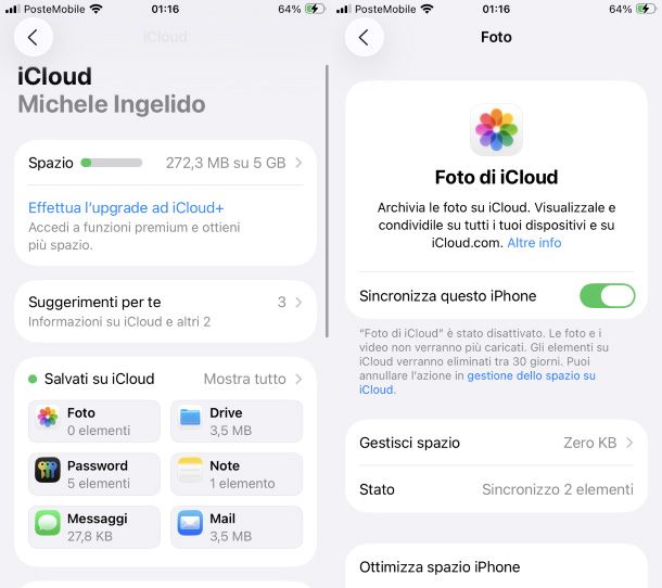 Eliminazione Foto iPhone