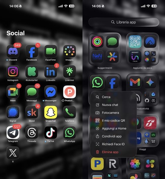 Ripristinare icona WhatsApp su schermata Home iOS