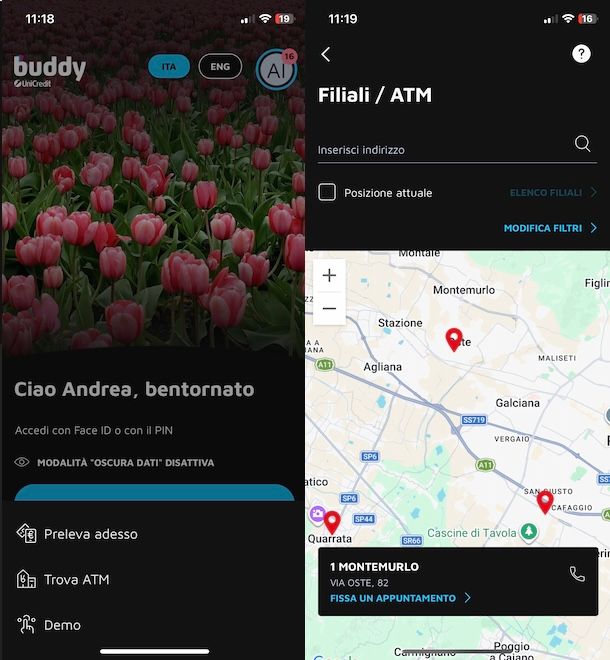 Ricaricare buddybank da ATM