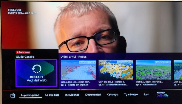 Funzione Restart Focus HbbTV Smart TV LG