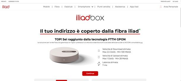 copertura rete iliad