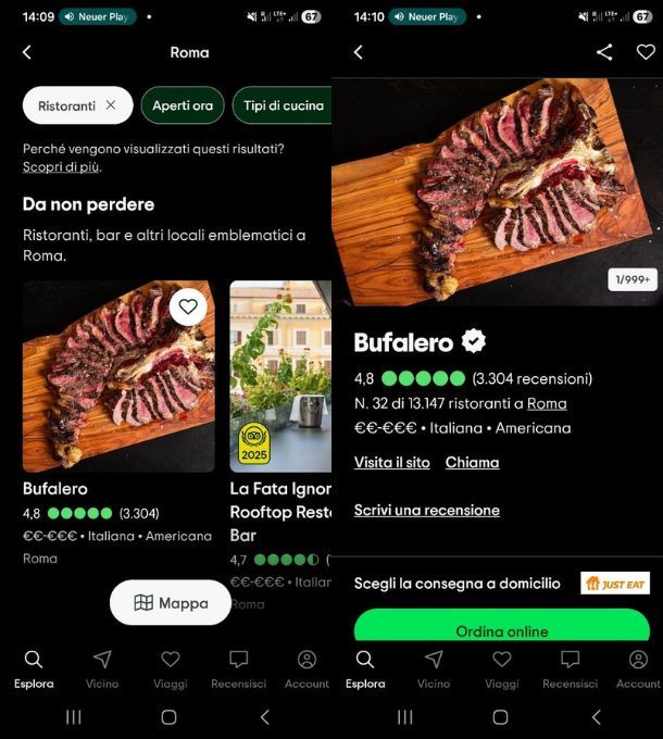 App per ristoranti