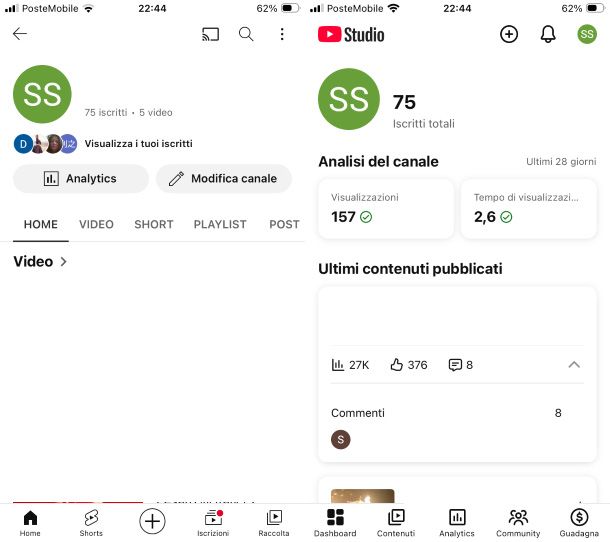 App YouTube per iOS