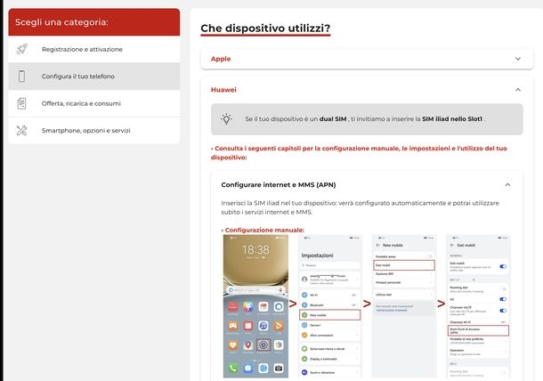 Supporto clienti Iliad