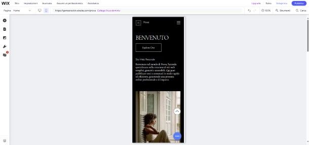 Wix Editor mobile