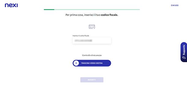 Registrazione su Nexi.it