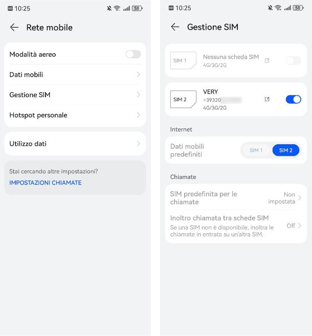 Dual SIM come funziona Huawei