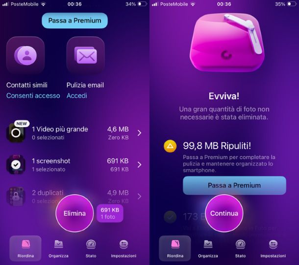 Eliminazione Foto iPhone