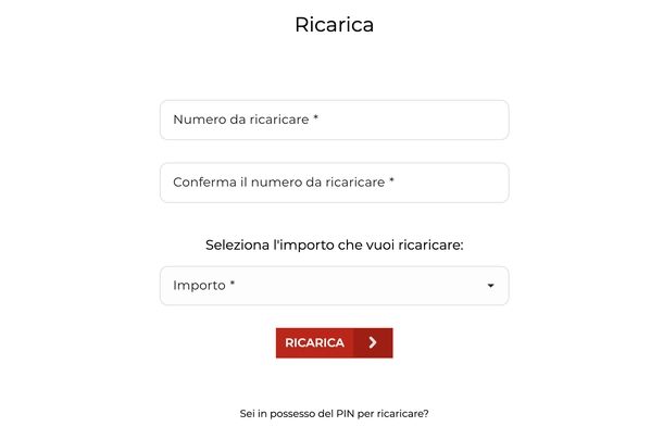 Ricaricare altra SIM iliad Web