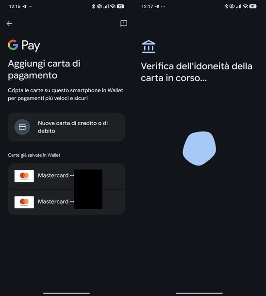 Aggiungere carta pagamento su Google Wallet