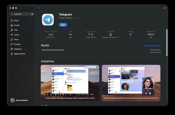 Installare app adatta macOS