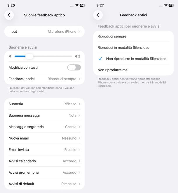 come mettere silenzioso senza vibrazione