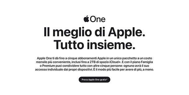 Come funziona Apple One