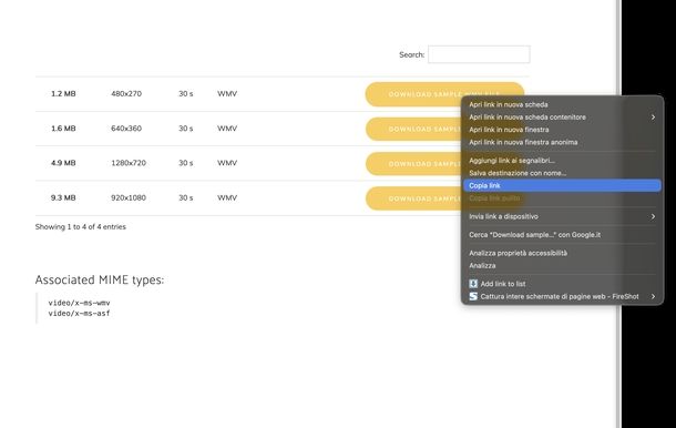 Come trovare URL di file