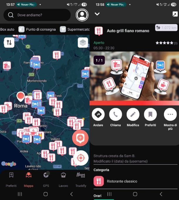 App per ristoranti