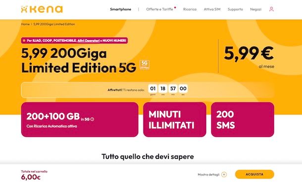 Passare da CoopVoce a Kena Mobile