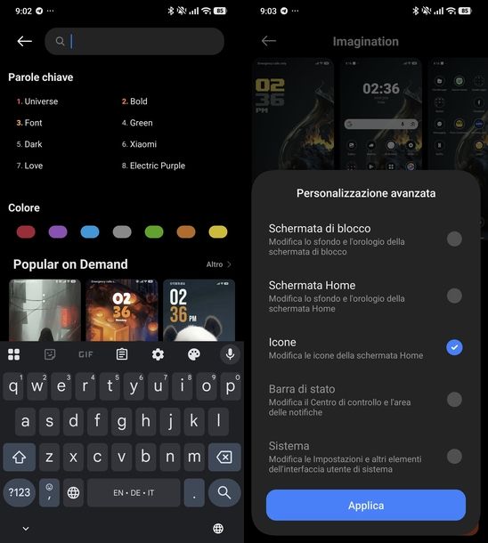 Installare icone Temi Xiaomi