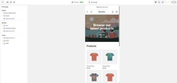 Shopify editor mobile
